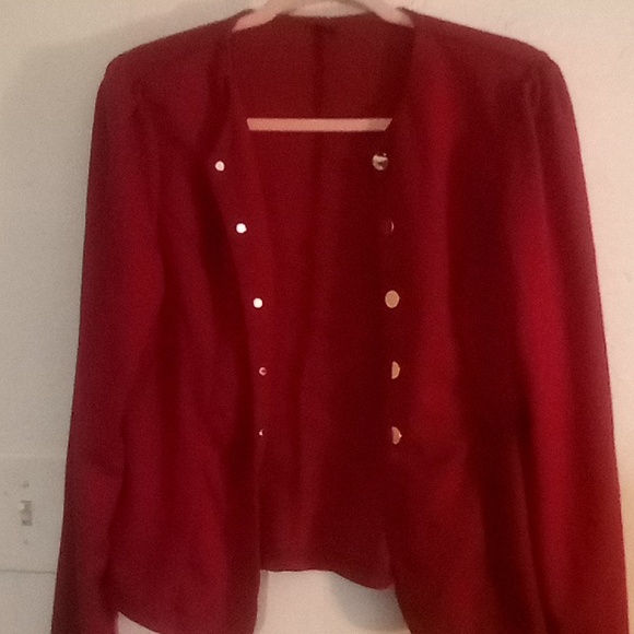 SHEIN Jackets & Blazers - BUTTON DOWN SHIRT/JACKET BRIGHT VIBRANT COLOR, WARM, WINTER READY, EASY TO WEAR